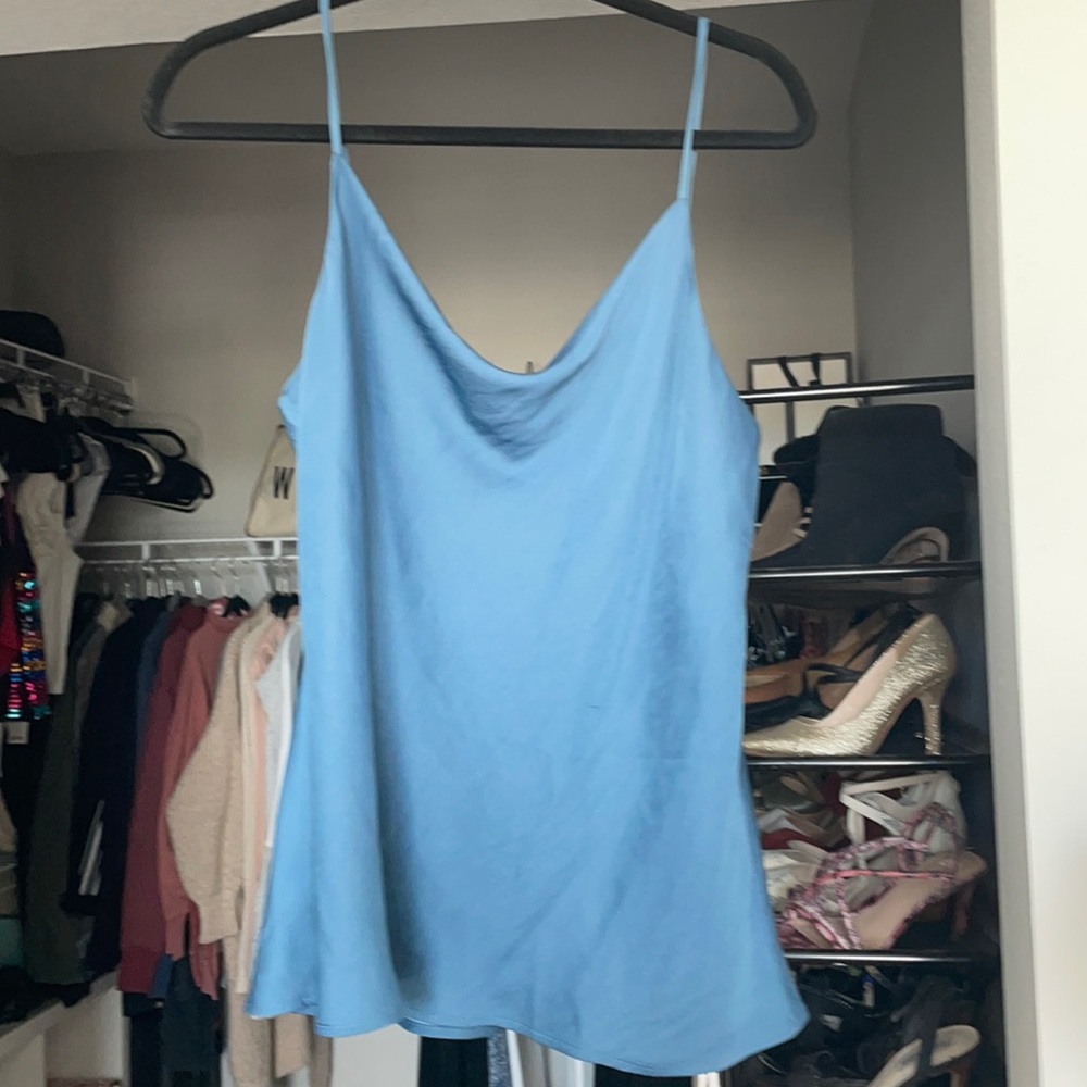 Could neck spaghetti strap blouse